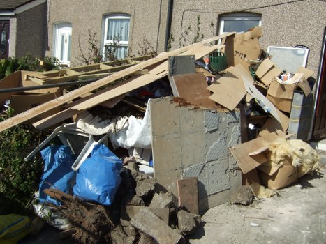 Happy customers after successful furniture clearance